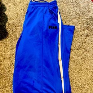 Pink Victoria secret break away snap pants